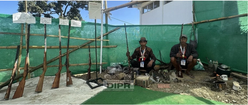 Muzzle loading shooting experience at Konyak morung attracts tourists