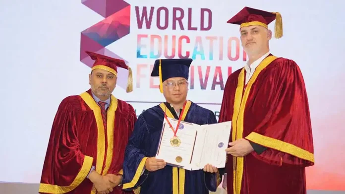 Naga social activist feted at World Education & Business Conclave