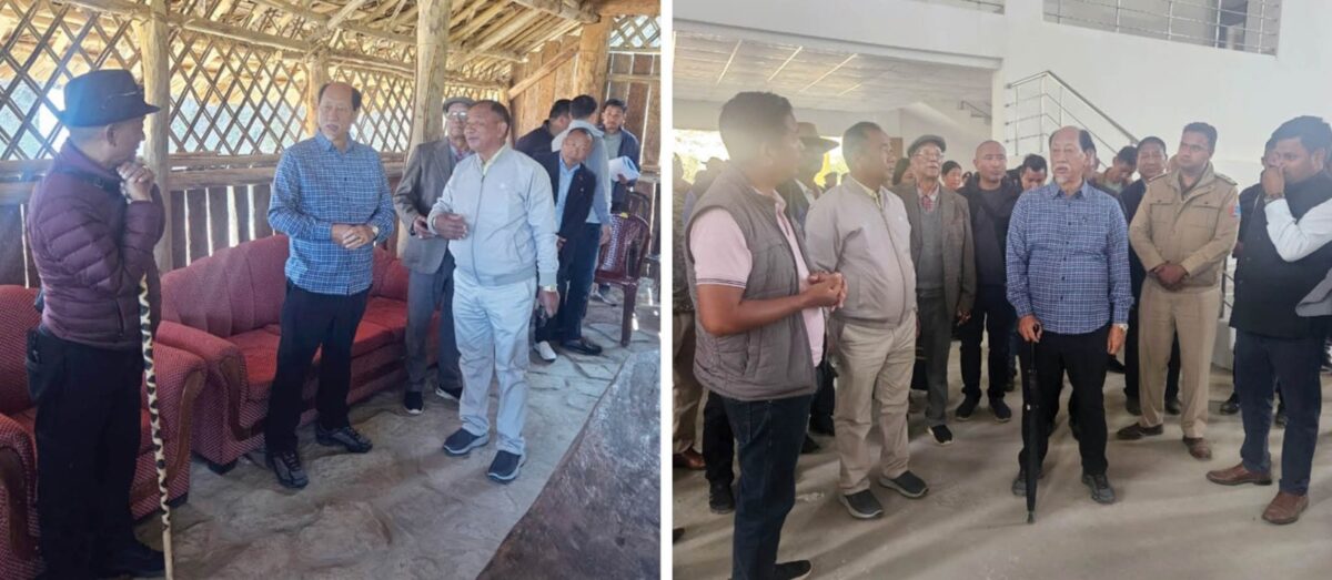 Chief Minister Neiphiu Rio Reviews Ongoing Works At Konyak Heritage Village