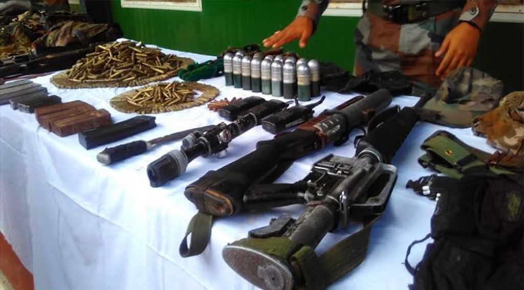 Manipur: Security Forces Seize Large Cache Of Arms And Ammunition